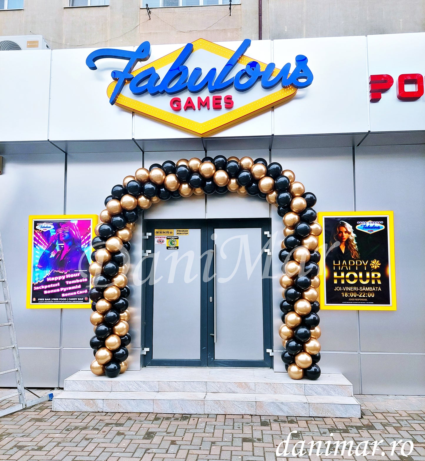 Arcada din baloane deschidere / inaugurare magazin