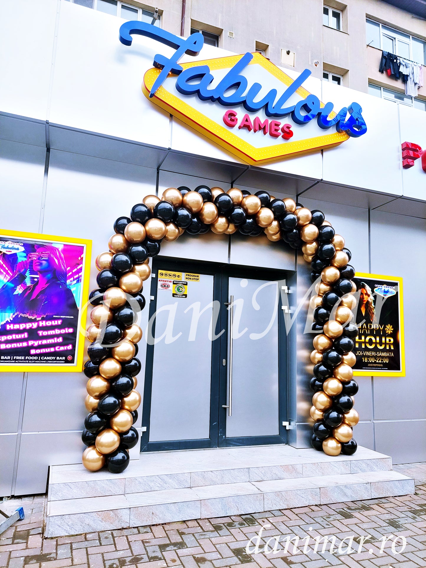 Arcada din baloane deschidere / inaugurare magazin