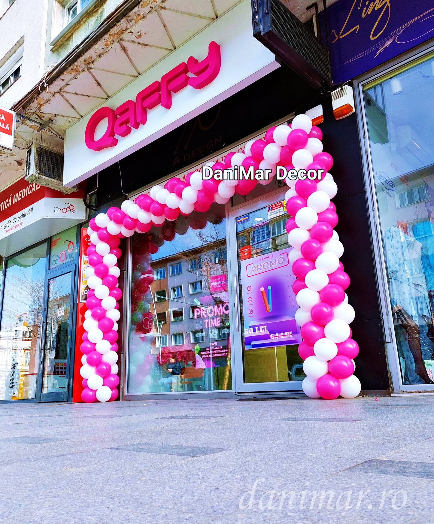 Arcada baloane inaugurare / deschidere magazin