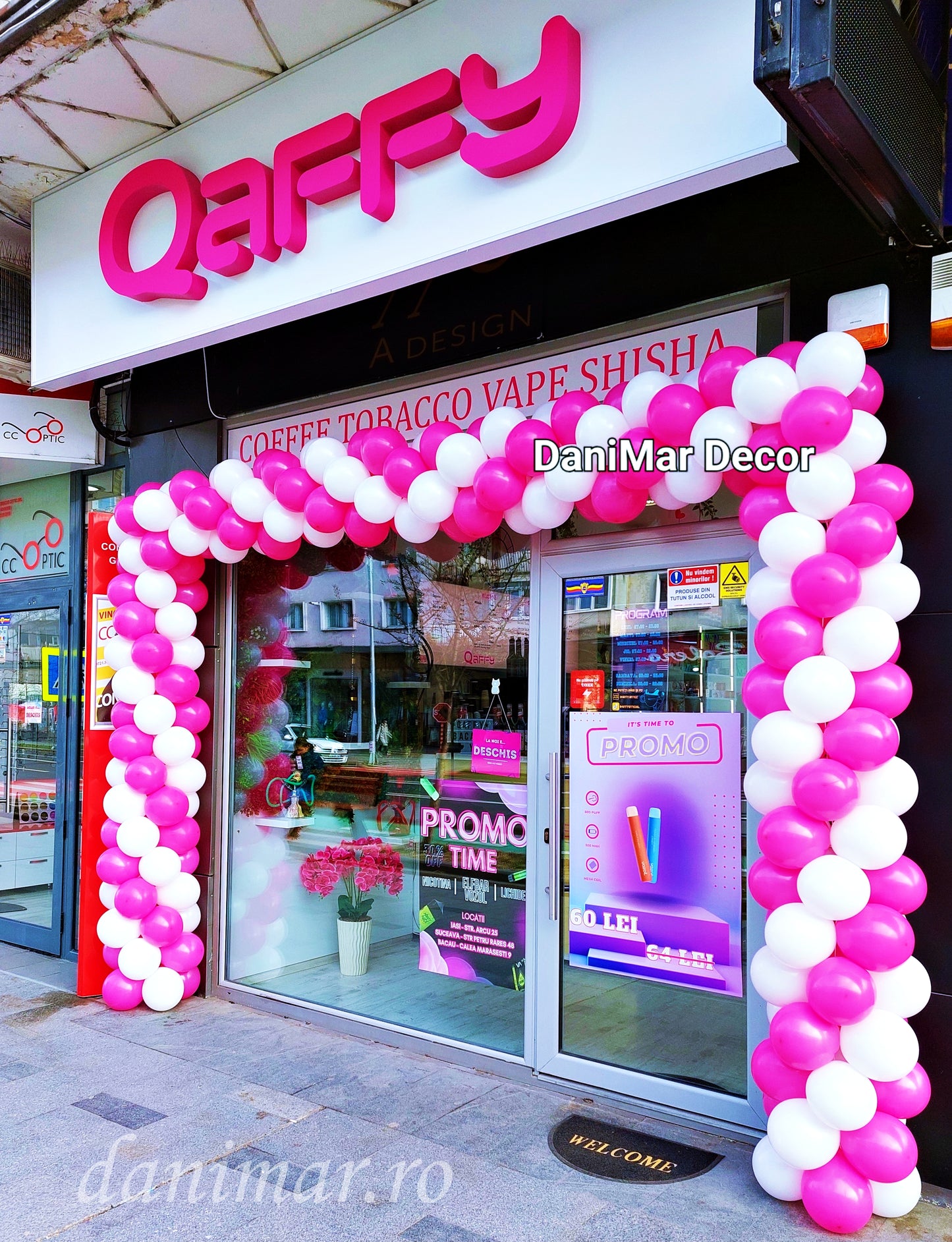 Arcada baloane inaugurare / deschidere magazin