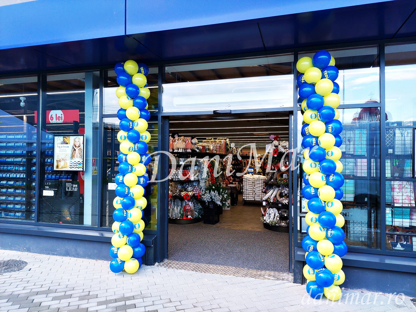 Arcada din baloane pentru deschidere / inaugurare magazin