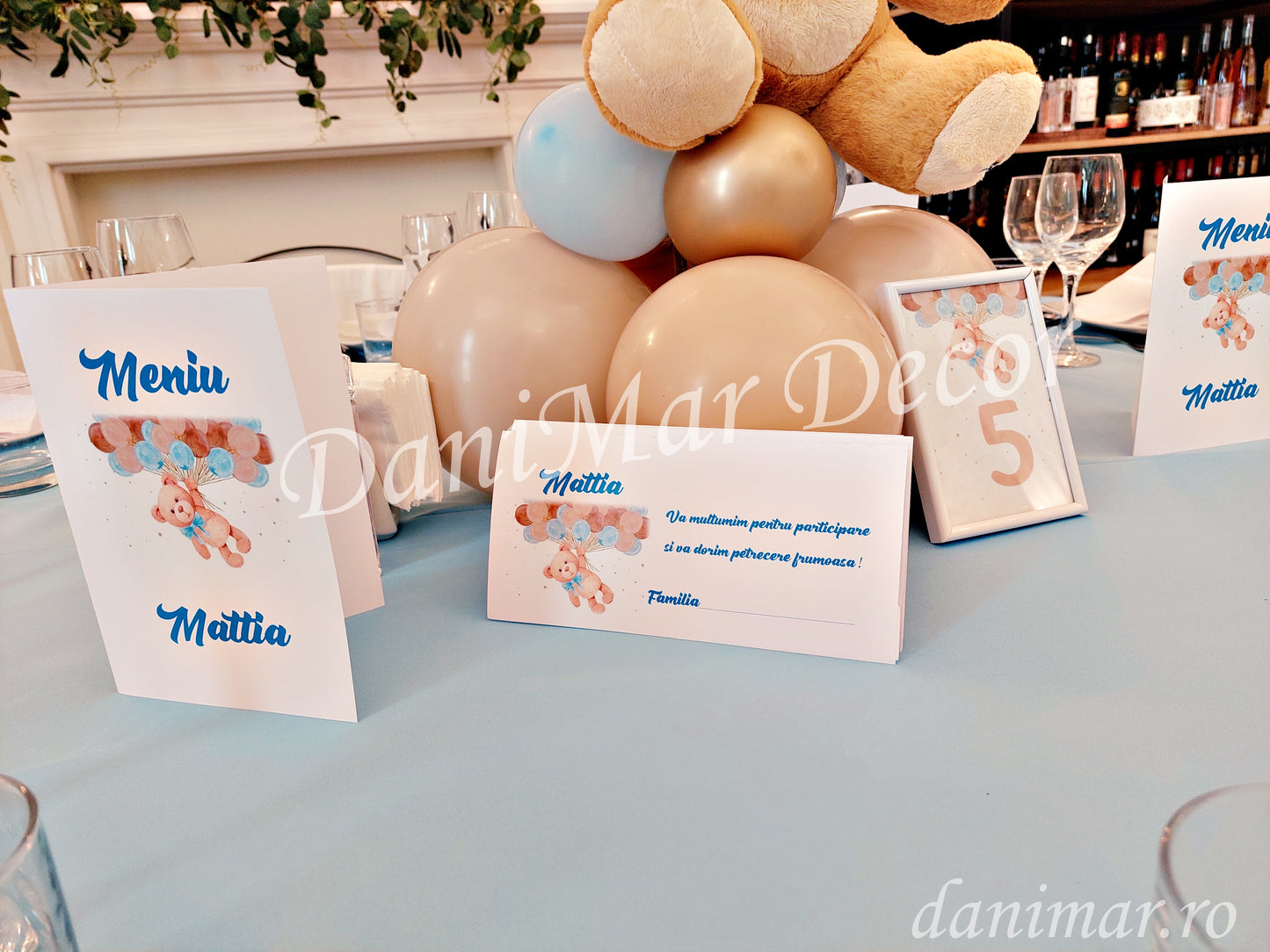 Decor botez baietel - ursuleti
