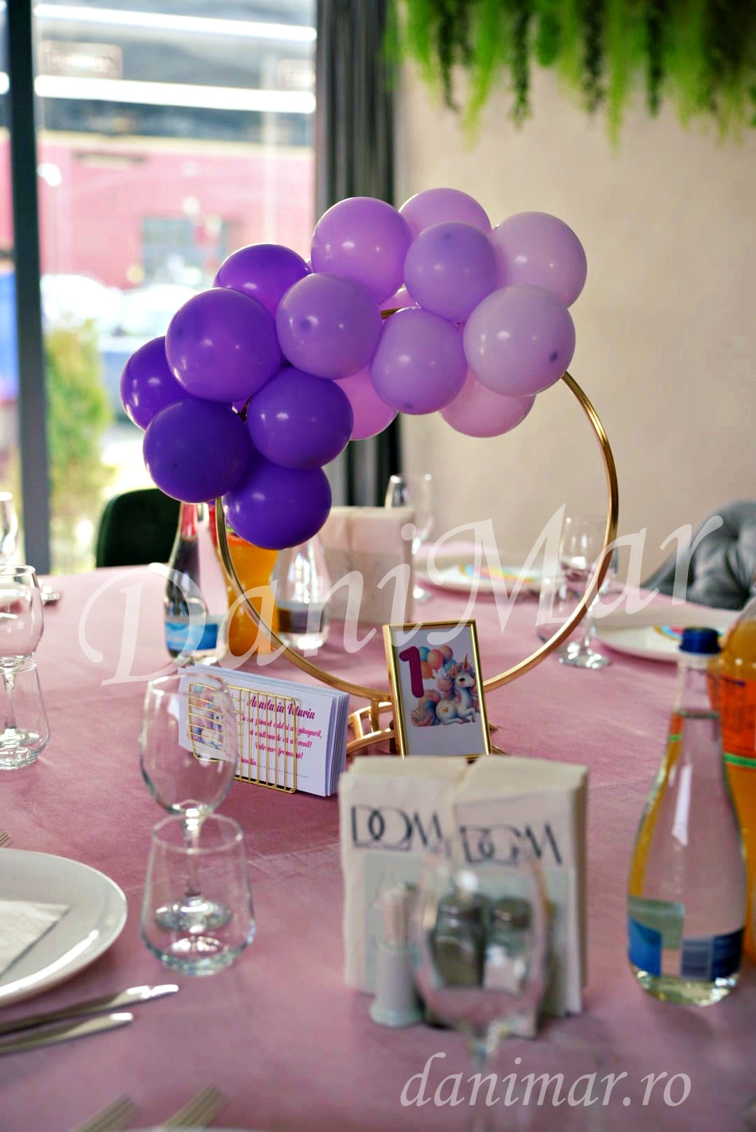 Decor botez Unicorn