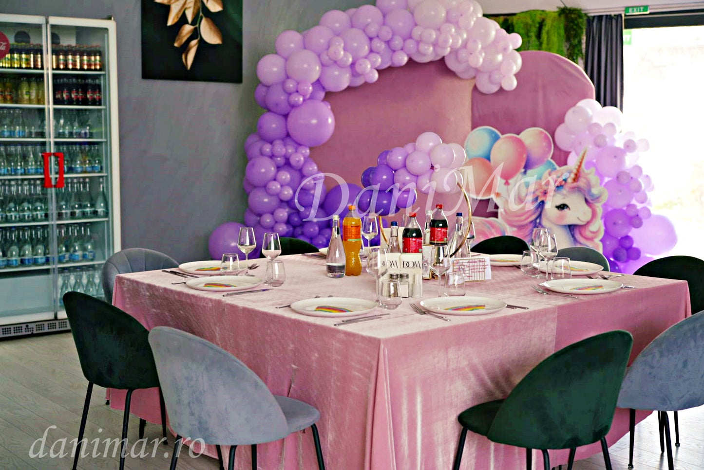 Decor botez Unicorn