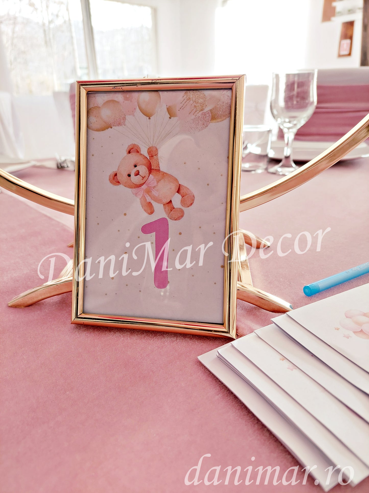 Decor Botez fetita - tematica Ursulet