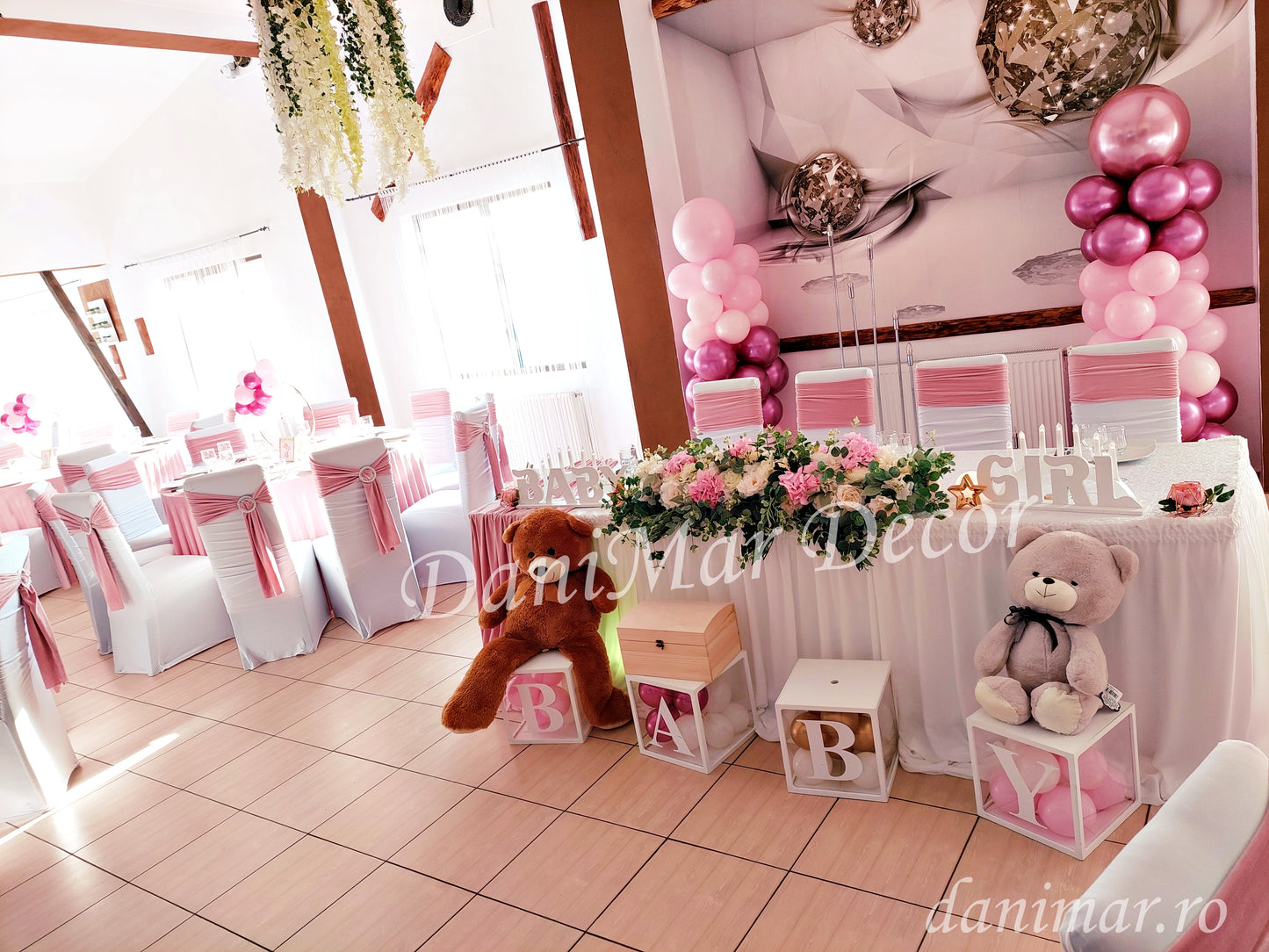 Decor Botez fetita - tematica Ursulet