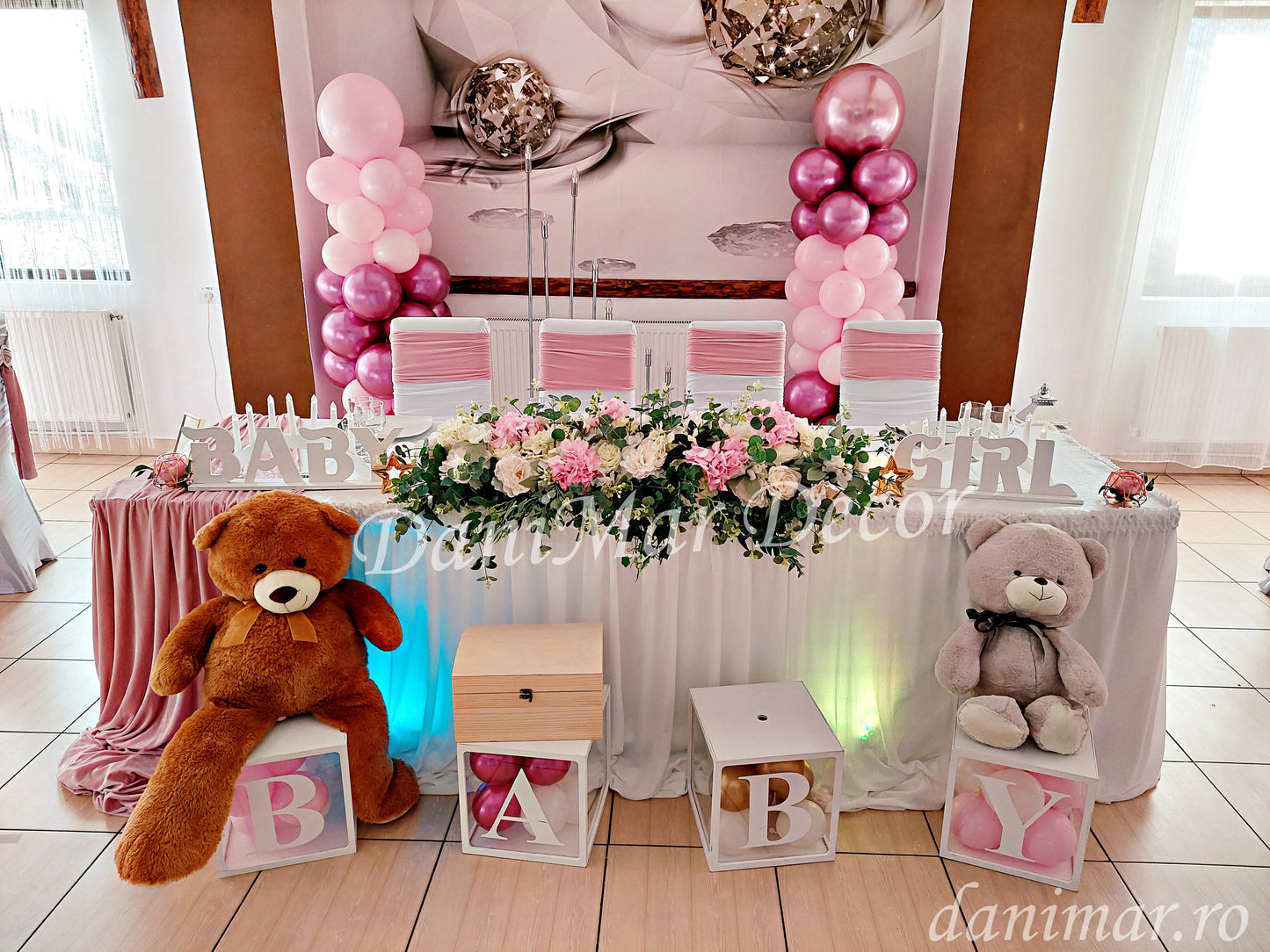 Decor Botez fetita - tematica Ursulet