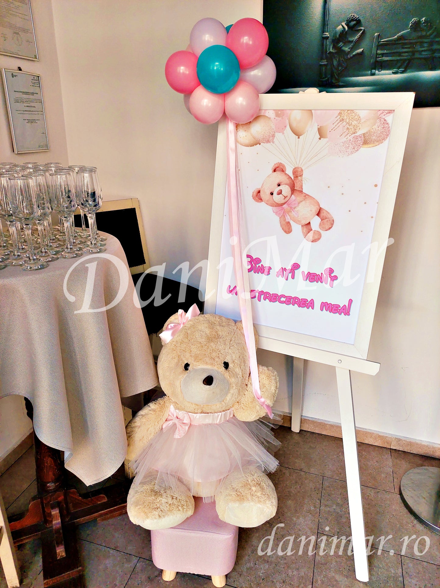 Decor Botez fetita - tematica Ursulet