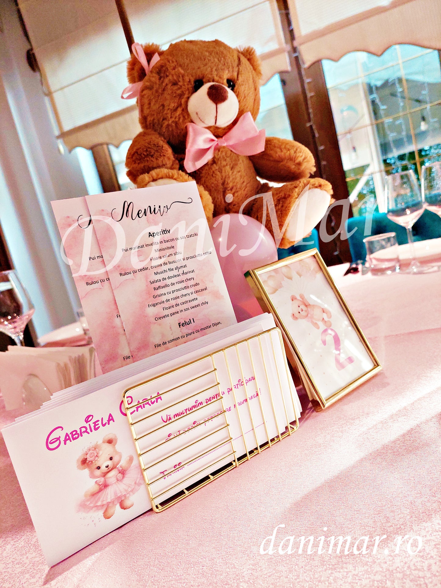 Decor Botez fetita - tematica Ursulet