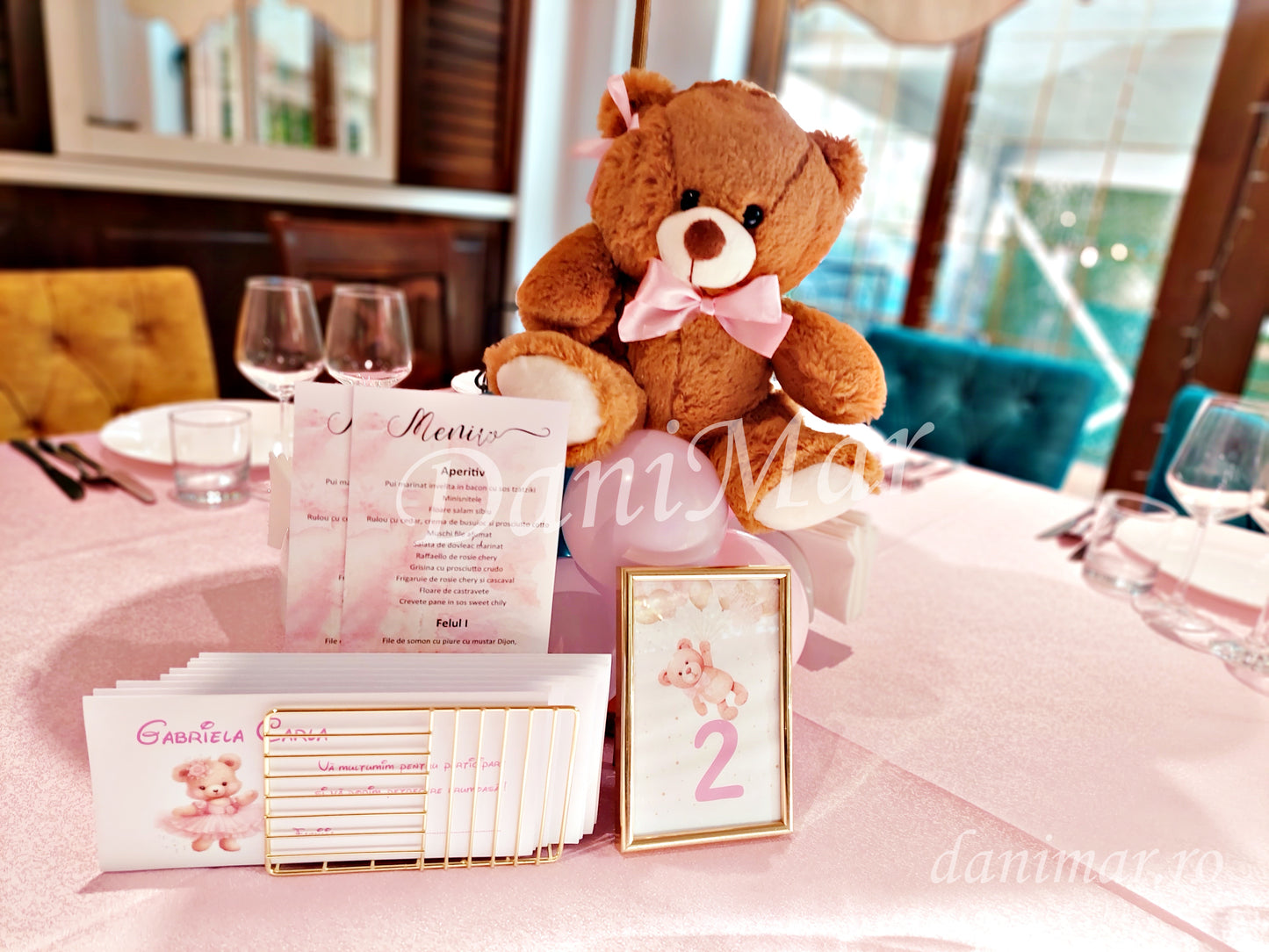 Decor Botez fetita - tematica Ursulet