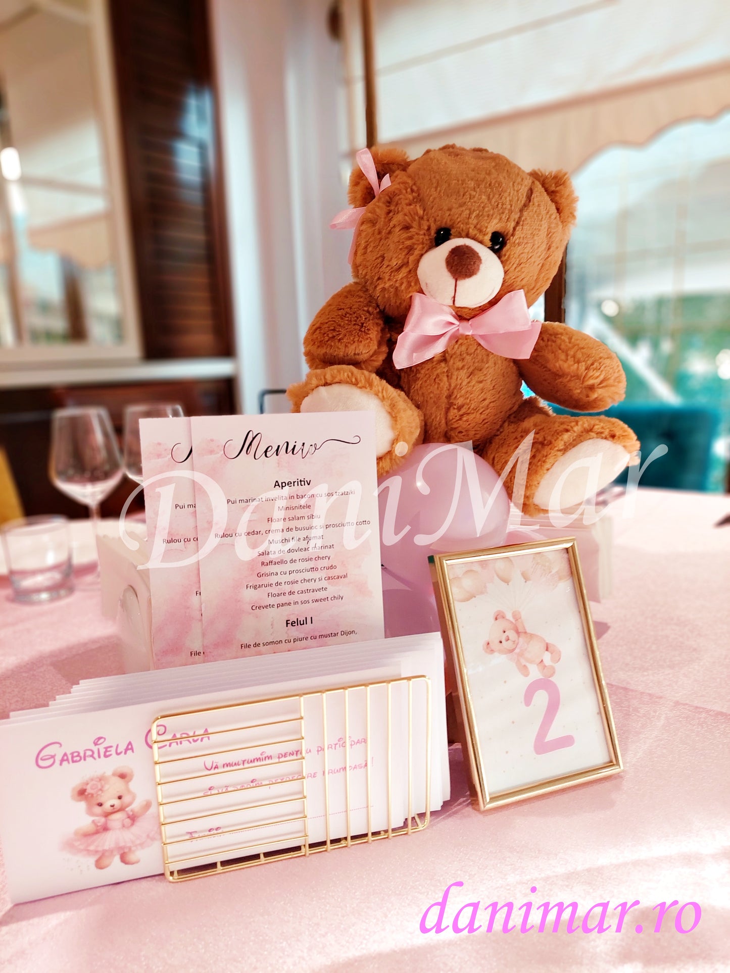 Decor Botez fetita - tematica Ursulet