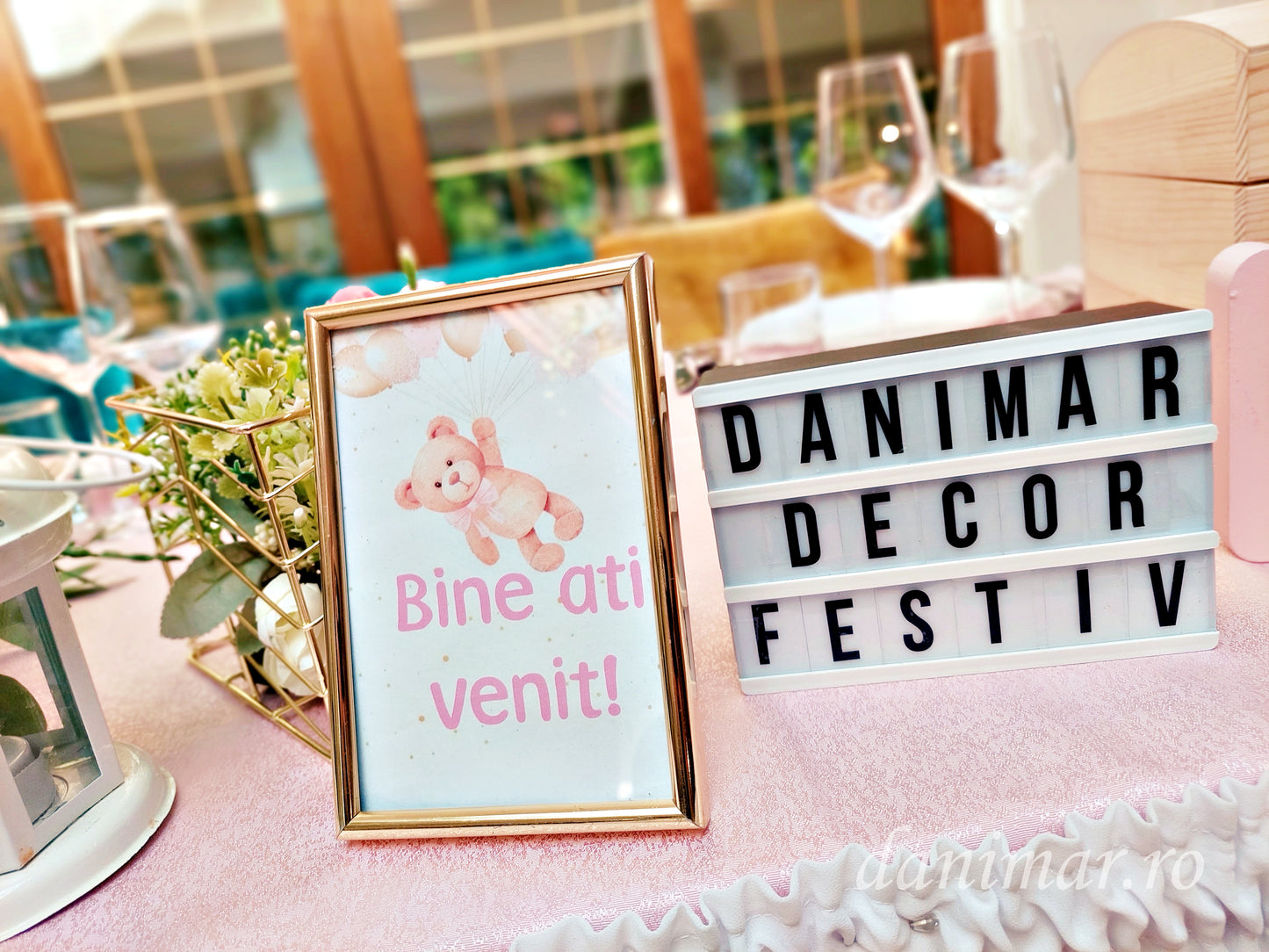 Decor Botez fetita - tematica Ursulet