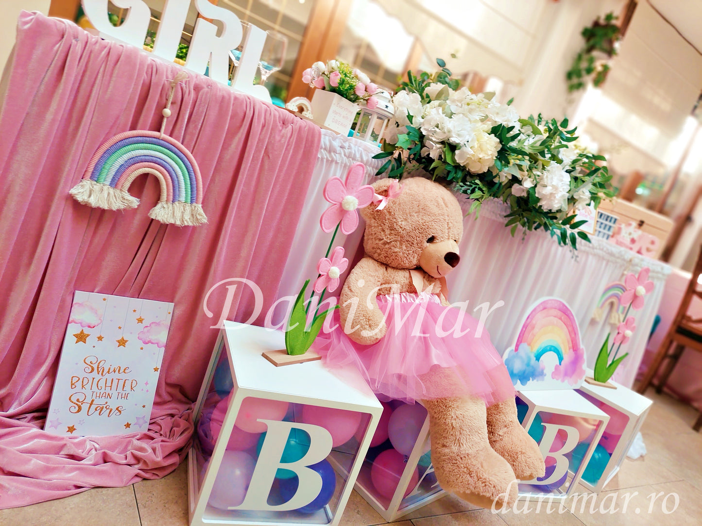 Decor Botez fetita - tematica Ursulet