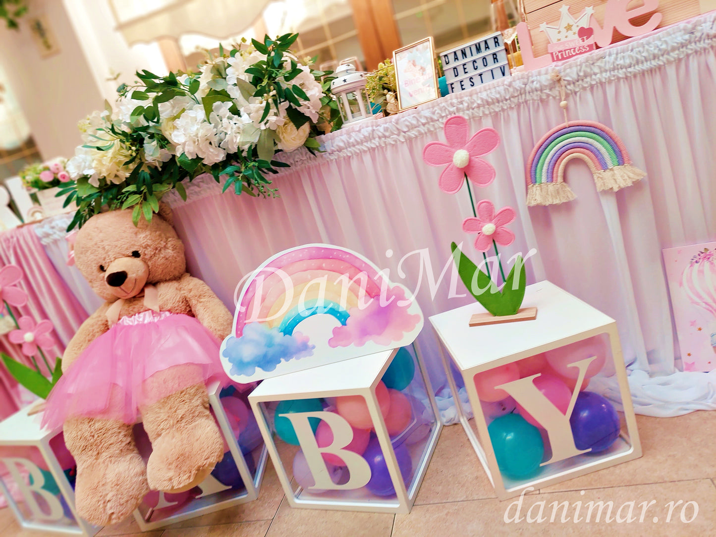 Decor Botez fetita - tematica Ursulet