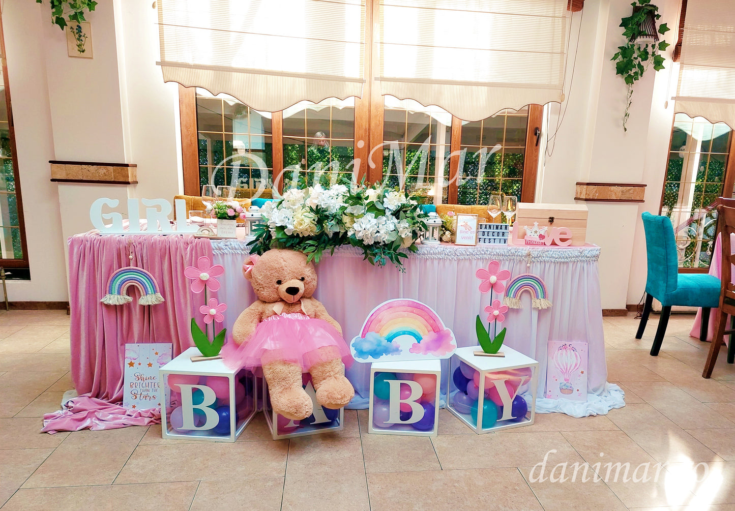 Decor Botez fetita - tematica Ursulet