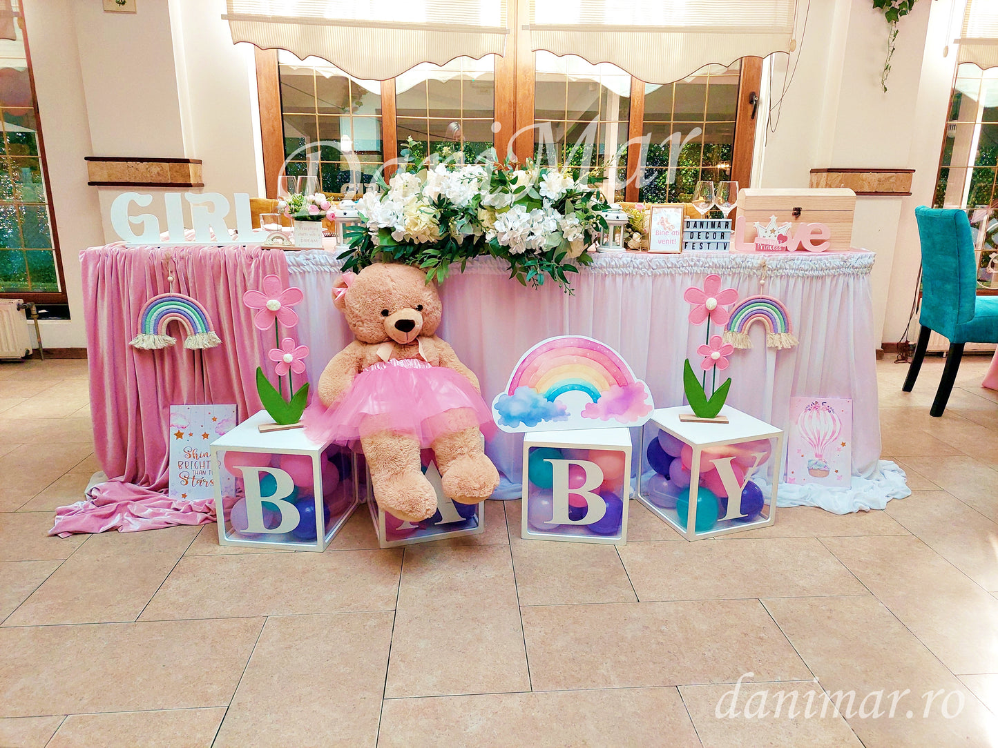 Decor Botez fetita - tematica Ursulet