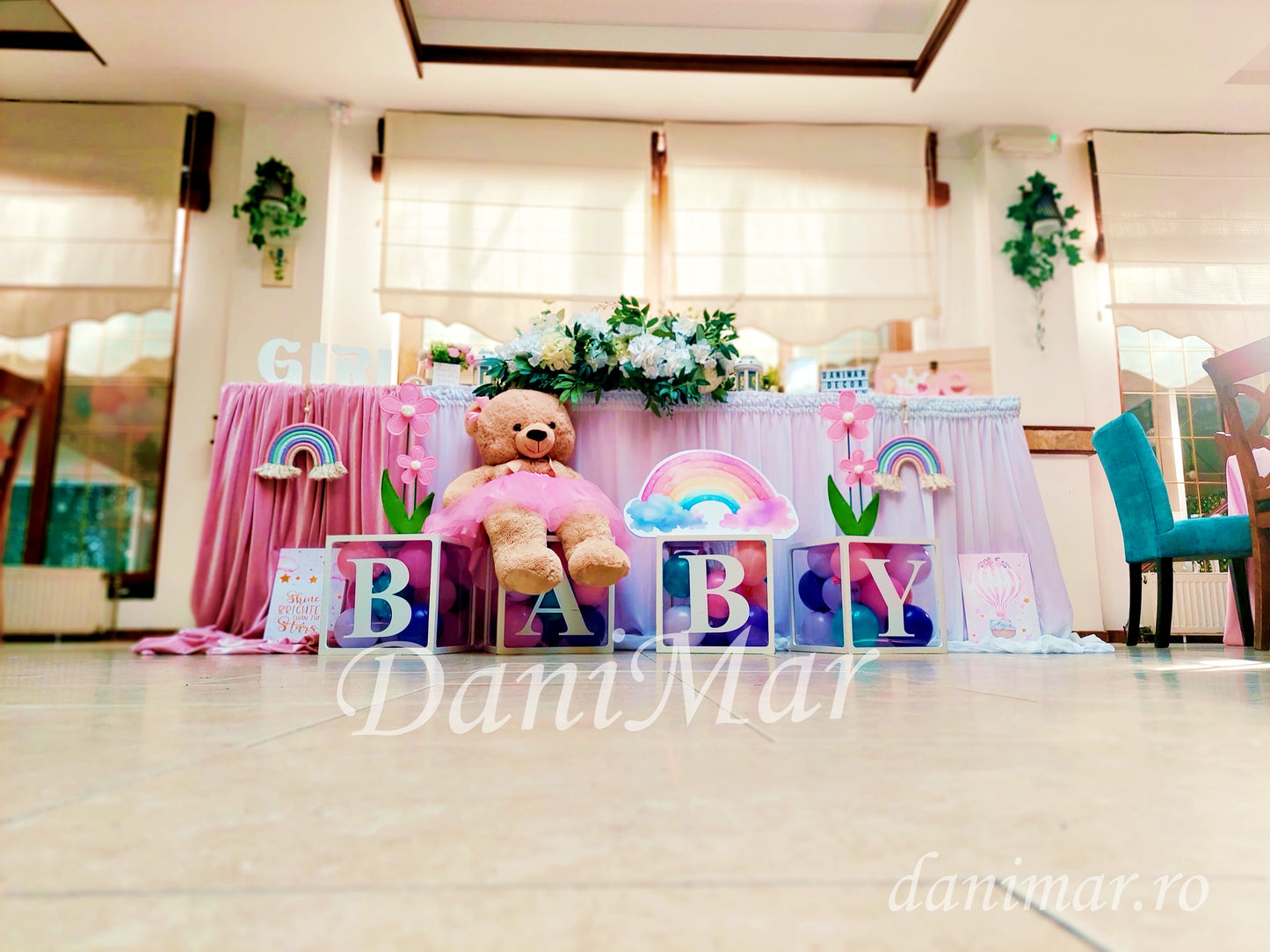Decor Botez fetita - tematica Ursulet