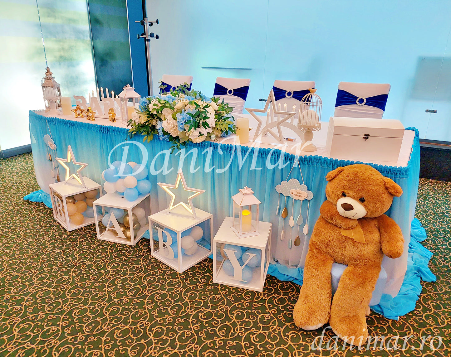 Decor Botez Baietei - tematica Ursulet