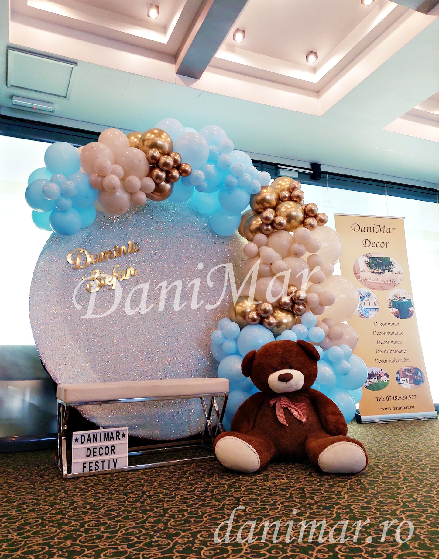 Decor Botez Baietei - tematica Ursulet