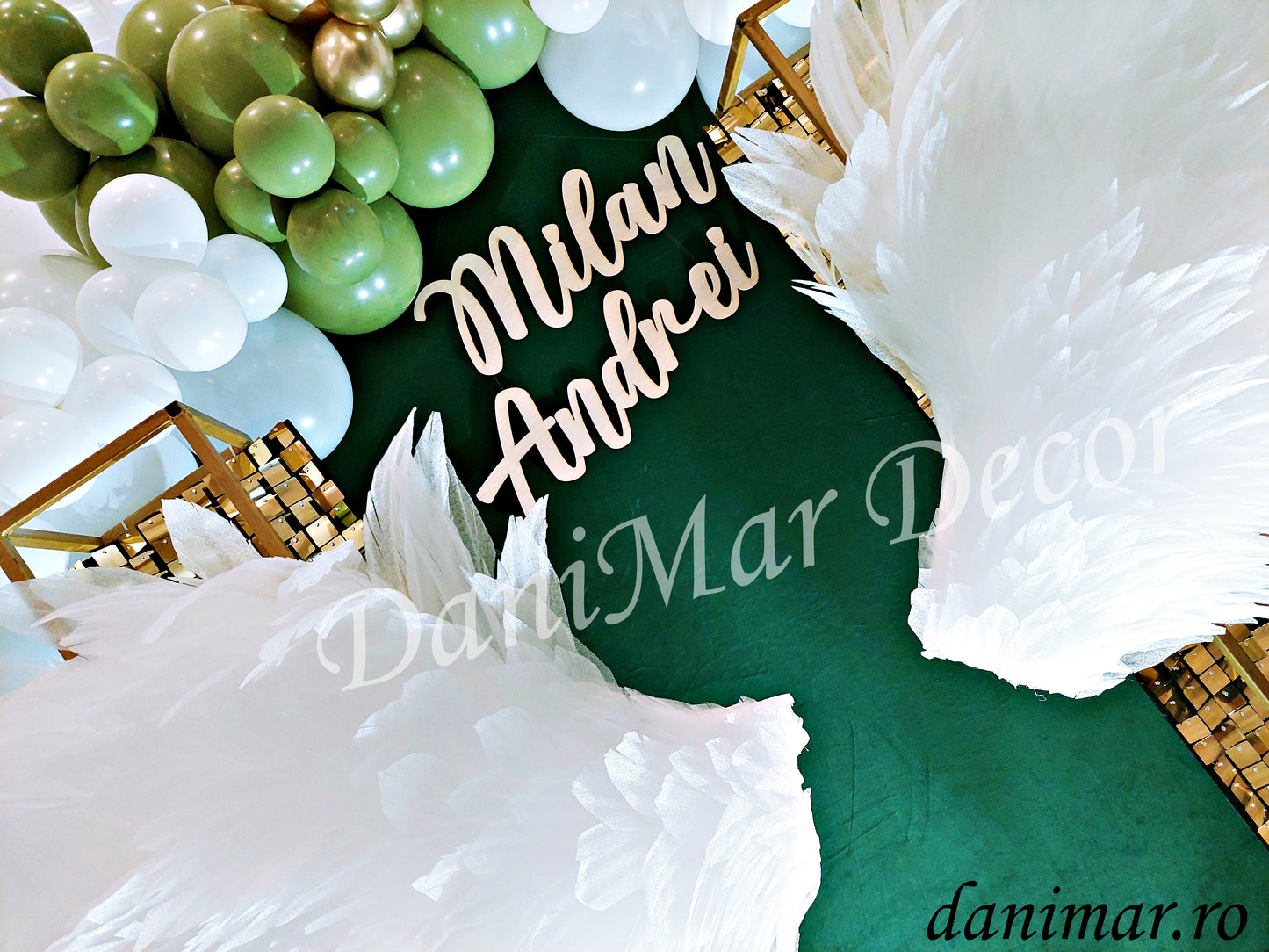 Decor botez baietel - Aripi