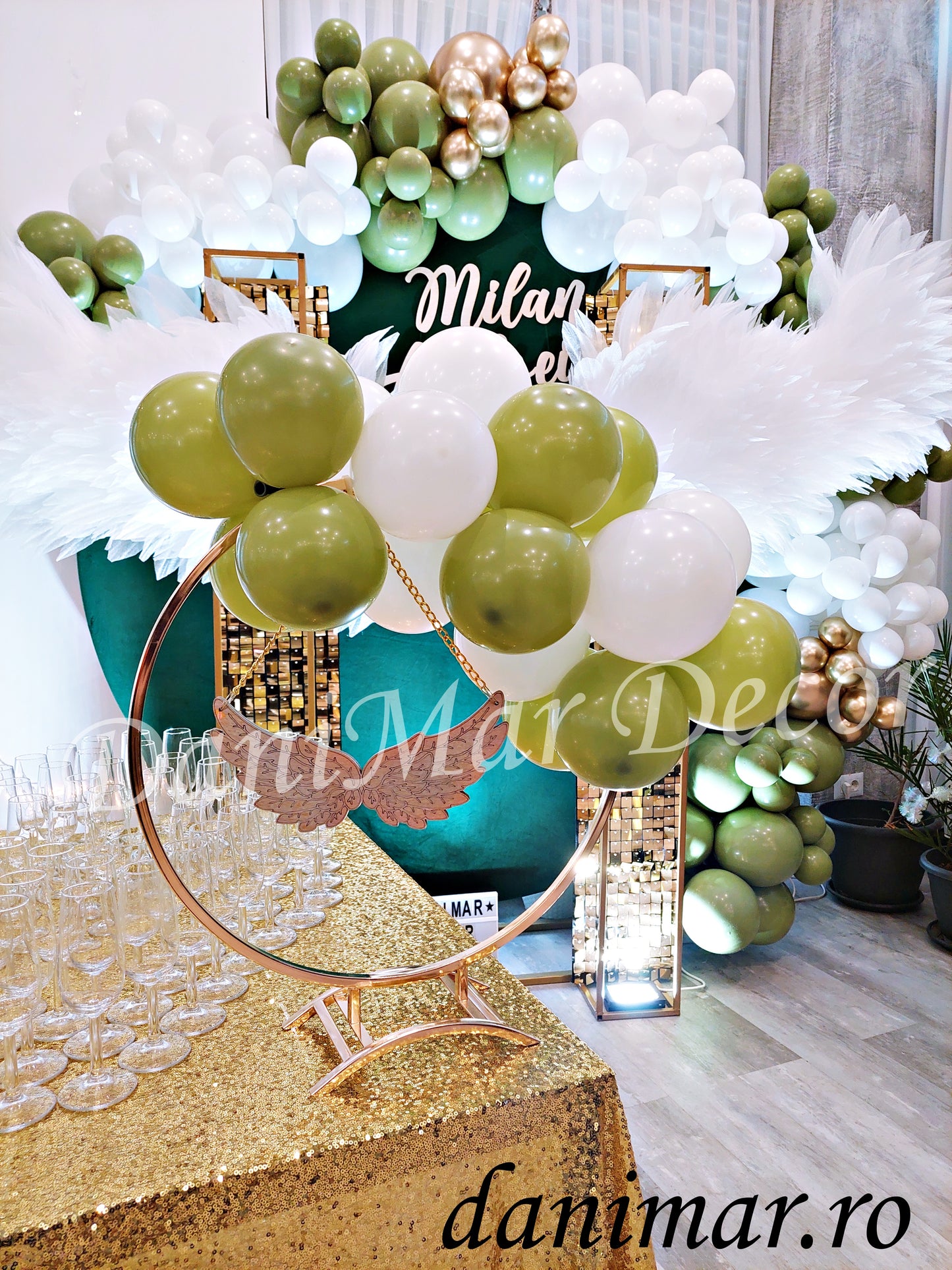 Decor botez baietel - Aripi