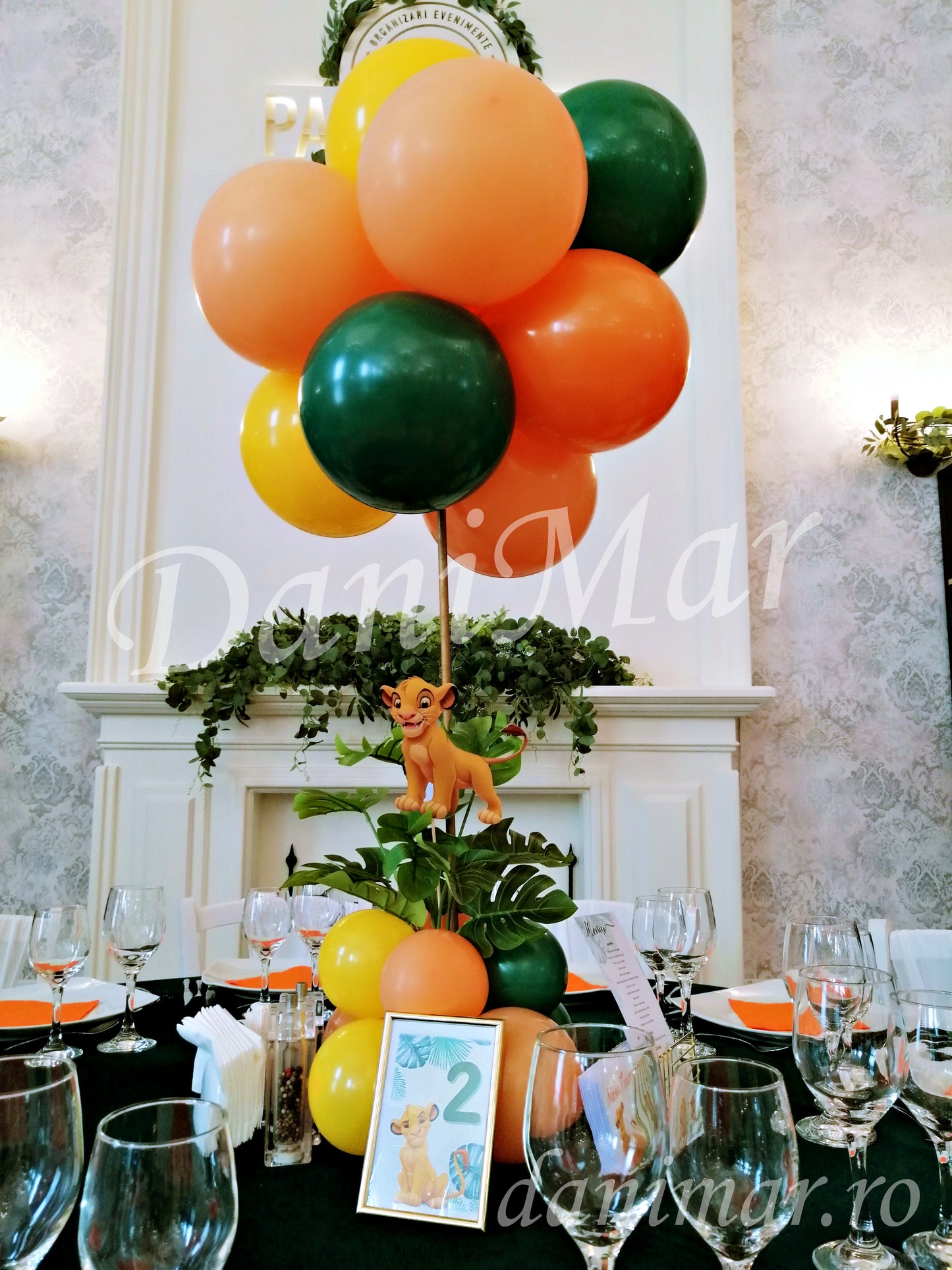 Decor botez Jungle - Regele Leu Simba