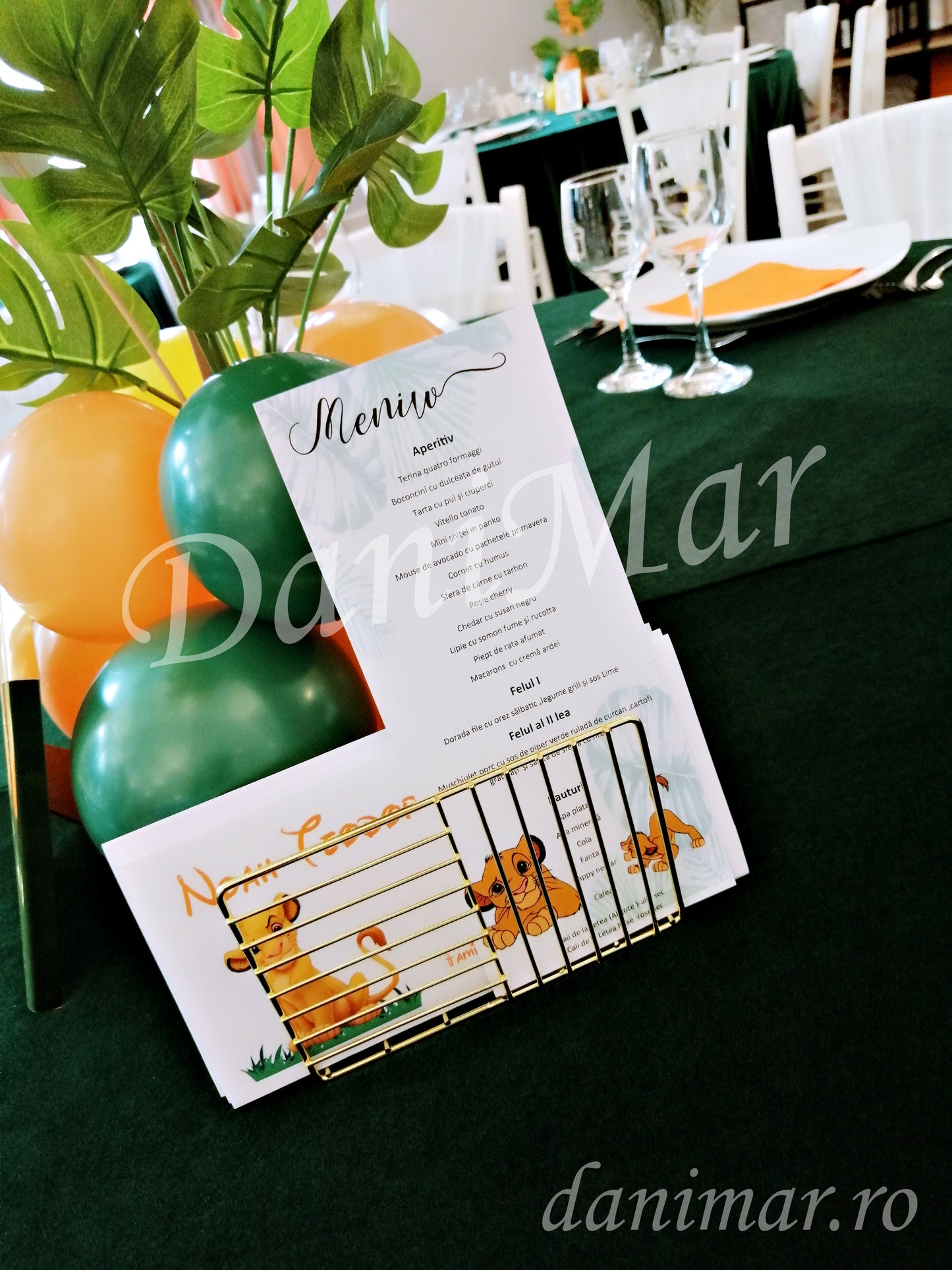 Decor botez Jungle - Regele Leu Simba