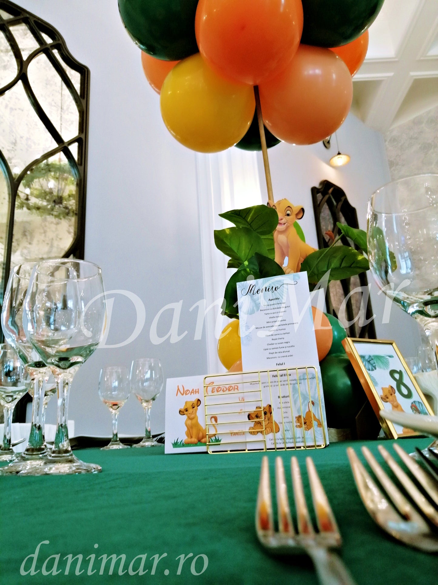 Decor botez Jungle - Regele Leu Simba