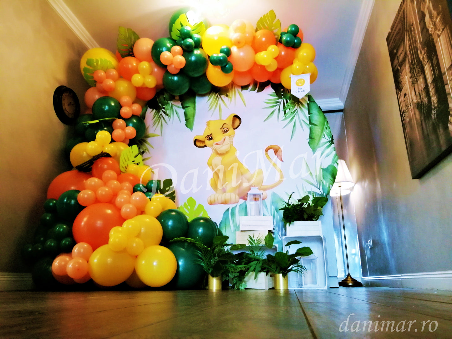 Decor botez Jungle - Regele Leu Simba
