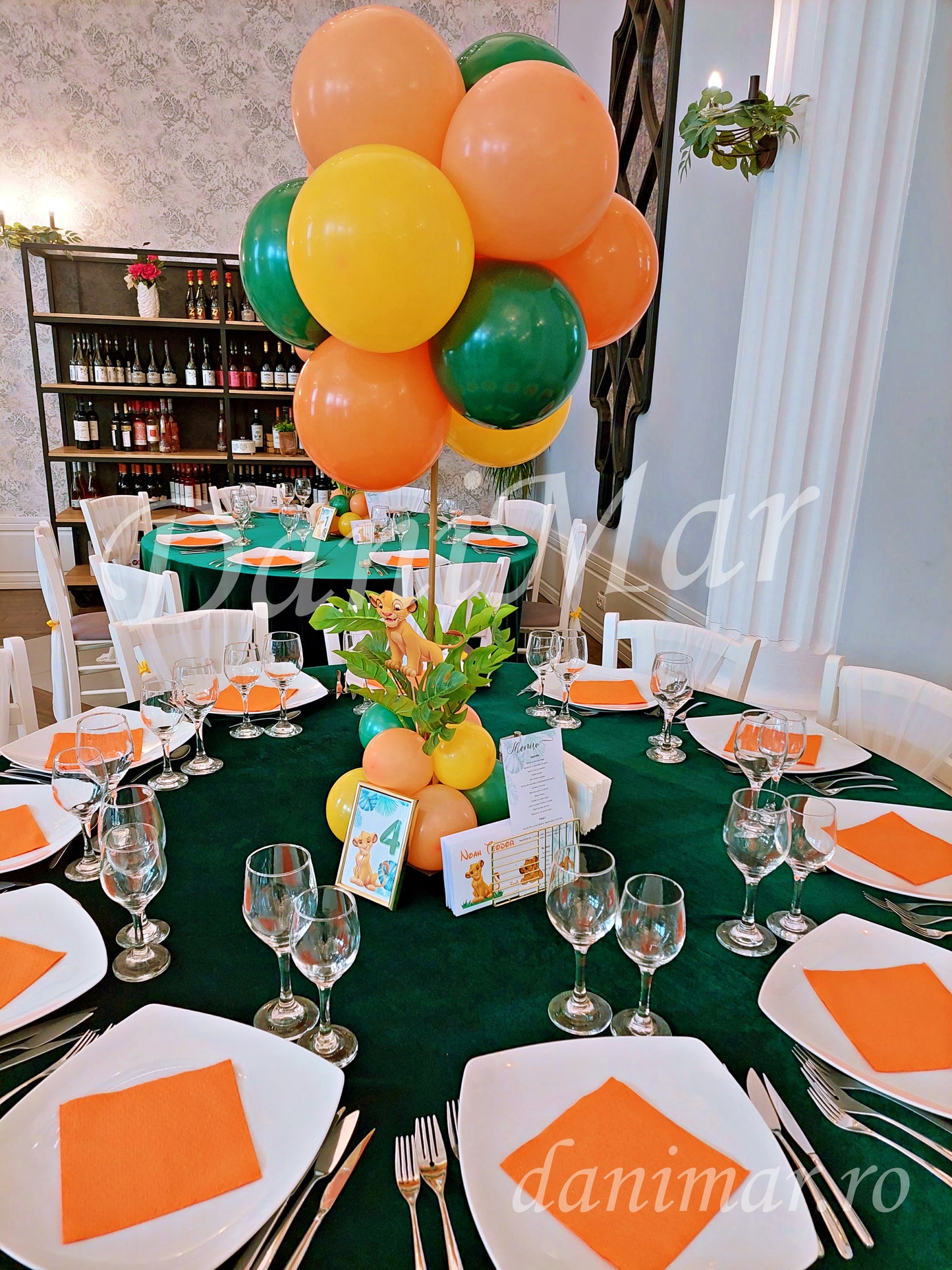 Decor botez Jungle - Regele Leu Simba