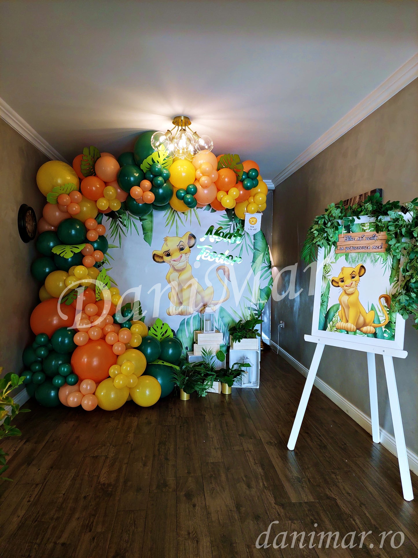 Decor botez Jungle - Regele Leu Simba