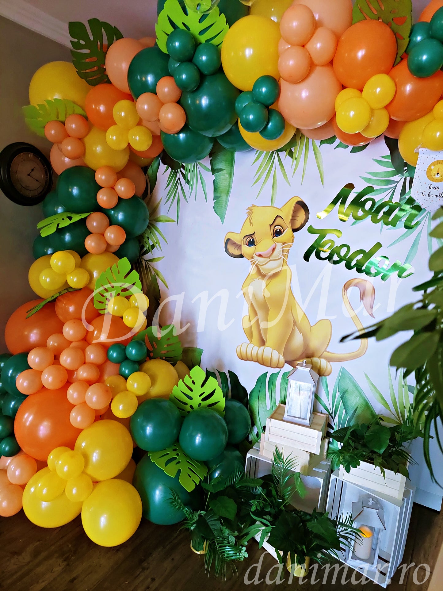 Decor botez Jungle - Regele Leu Simba