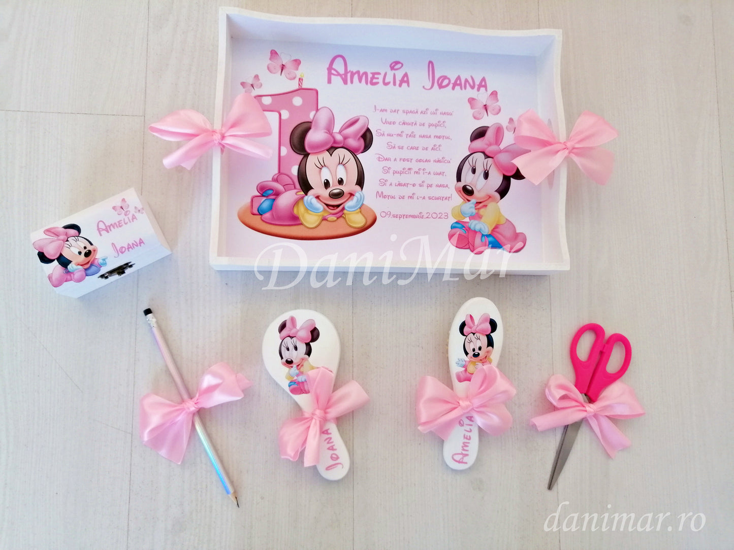Set tavita mot fetite - tematica Baby Minnie Mouse