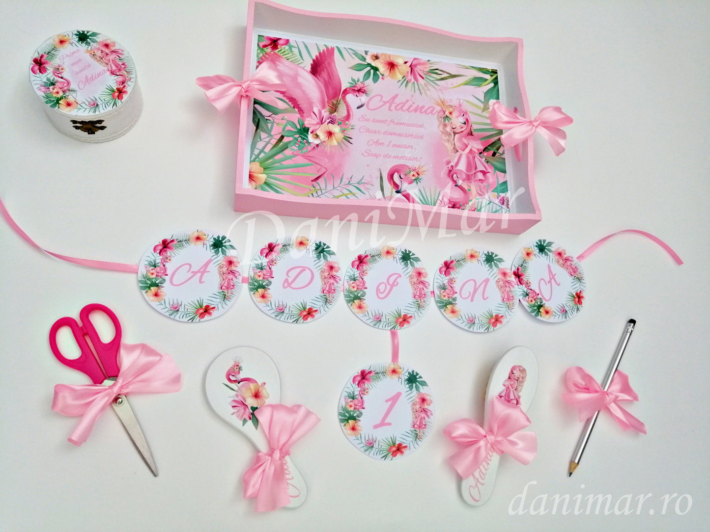 Set tavita mot fetita - tematica Flamingo 02