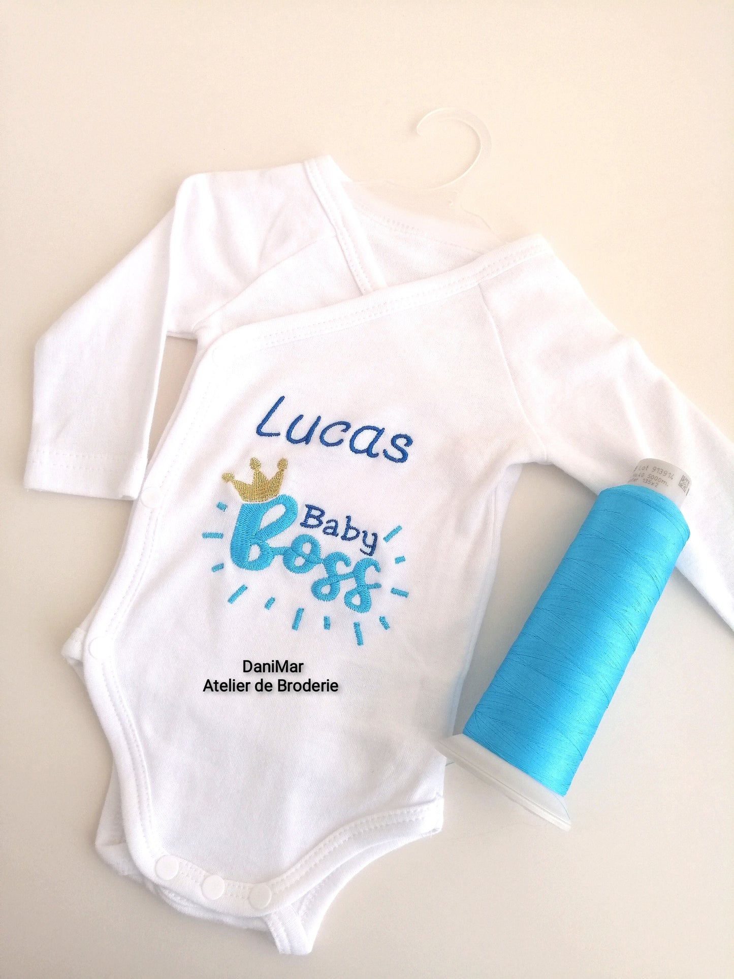 Body nou nascuti personalizat prin broderie - DaniMar
