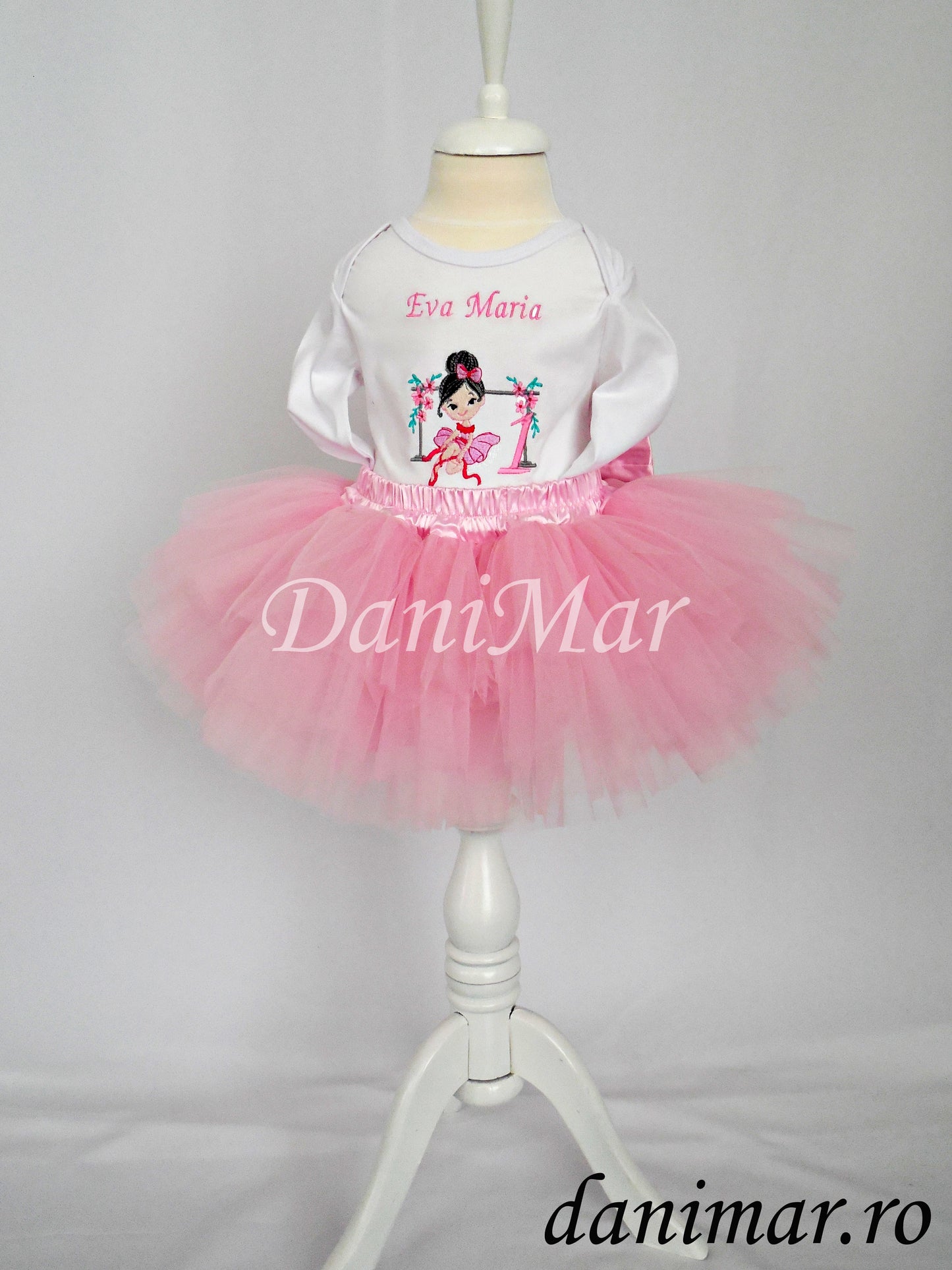 Set fustita si body personalizat fetita - Balerina