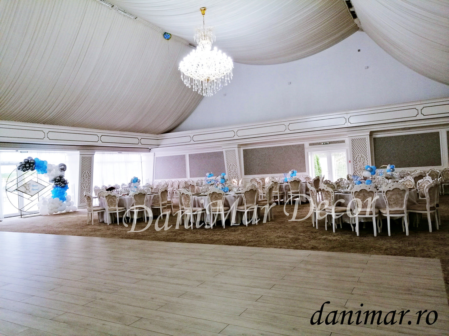 Decor botez baietel - Elefantul albastru