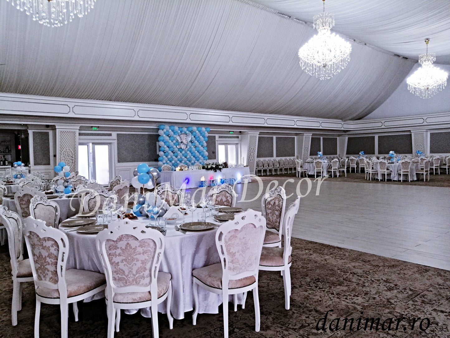 Decor botez baietel - Elefantul albastru