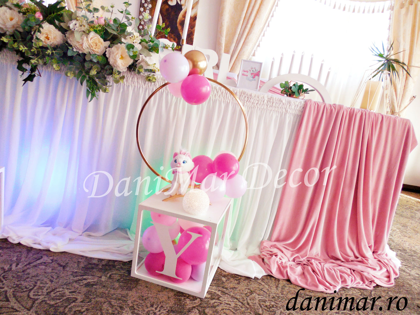 Decor botez fetita - Pisica Marie