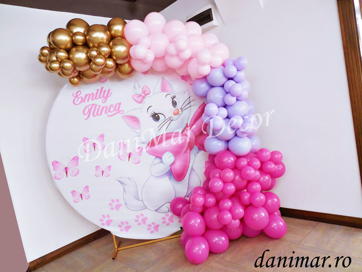 Decor botez fetita - Pisica Marie