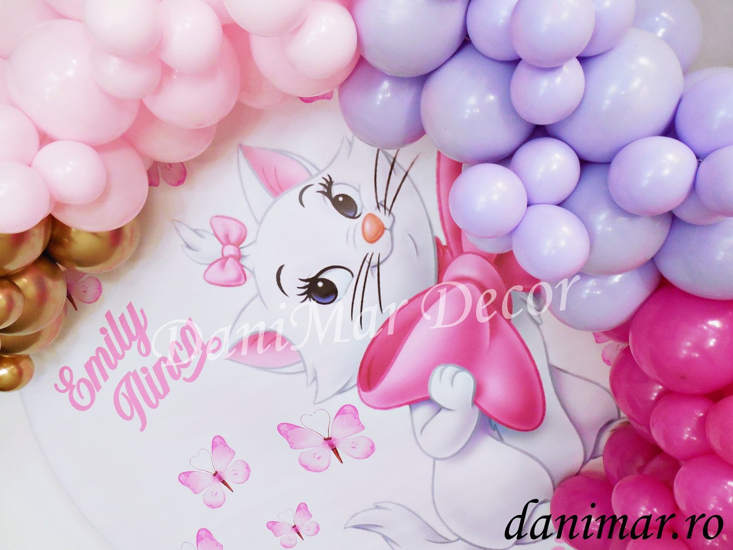 Decor botez fetita - Pisica Marie