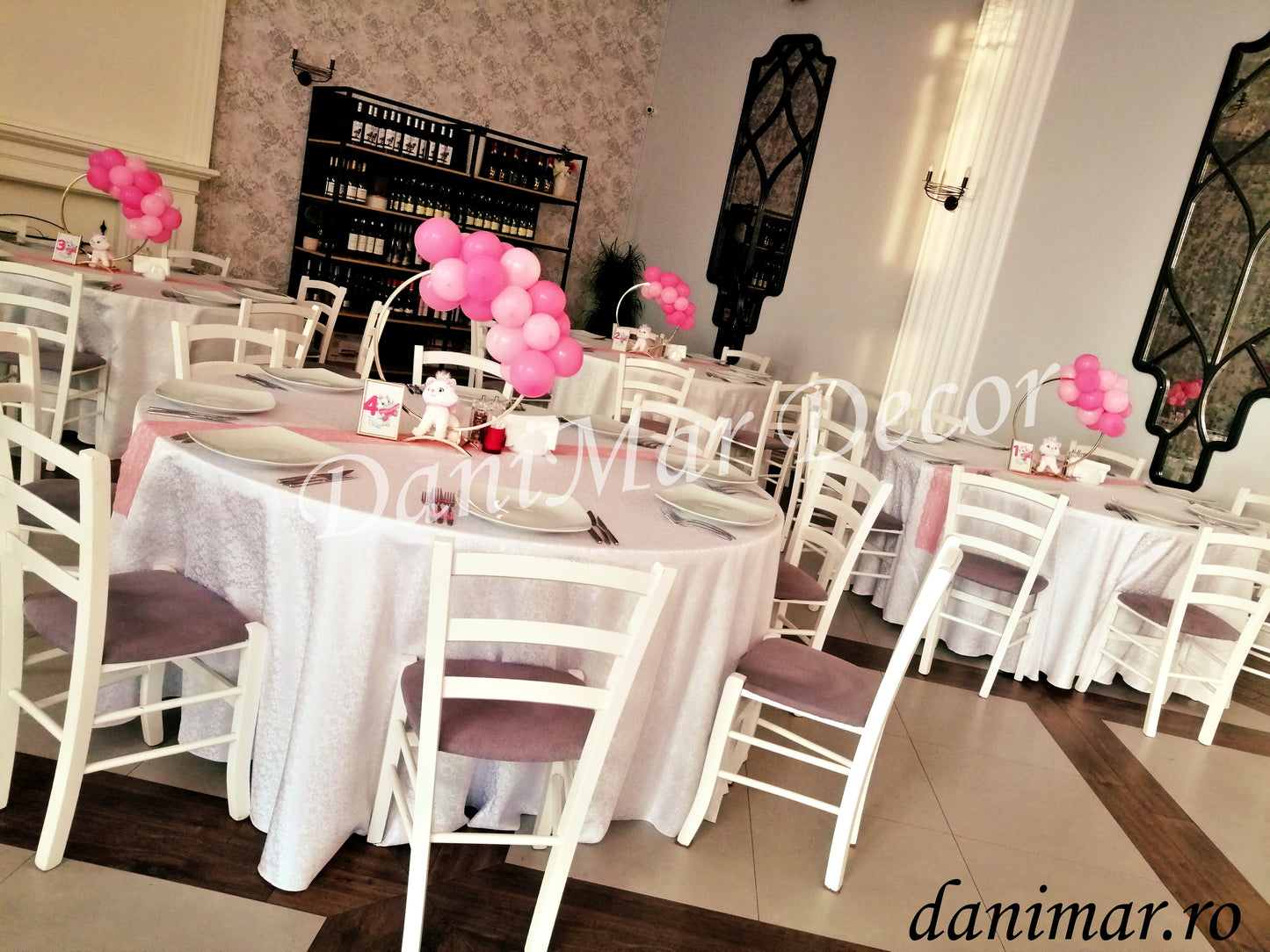 Decor botez fetite - Pisica Marie