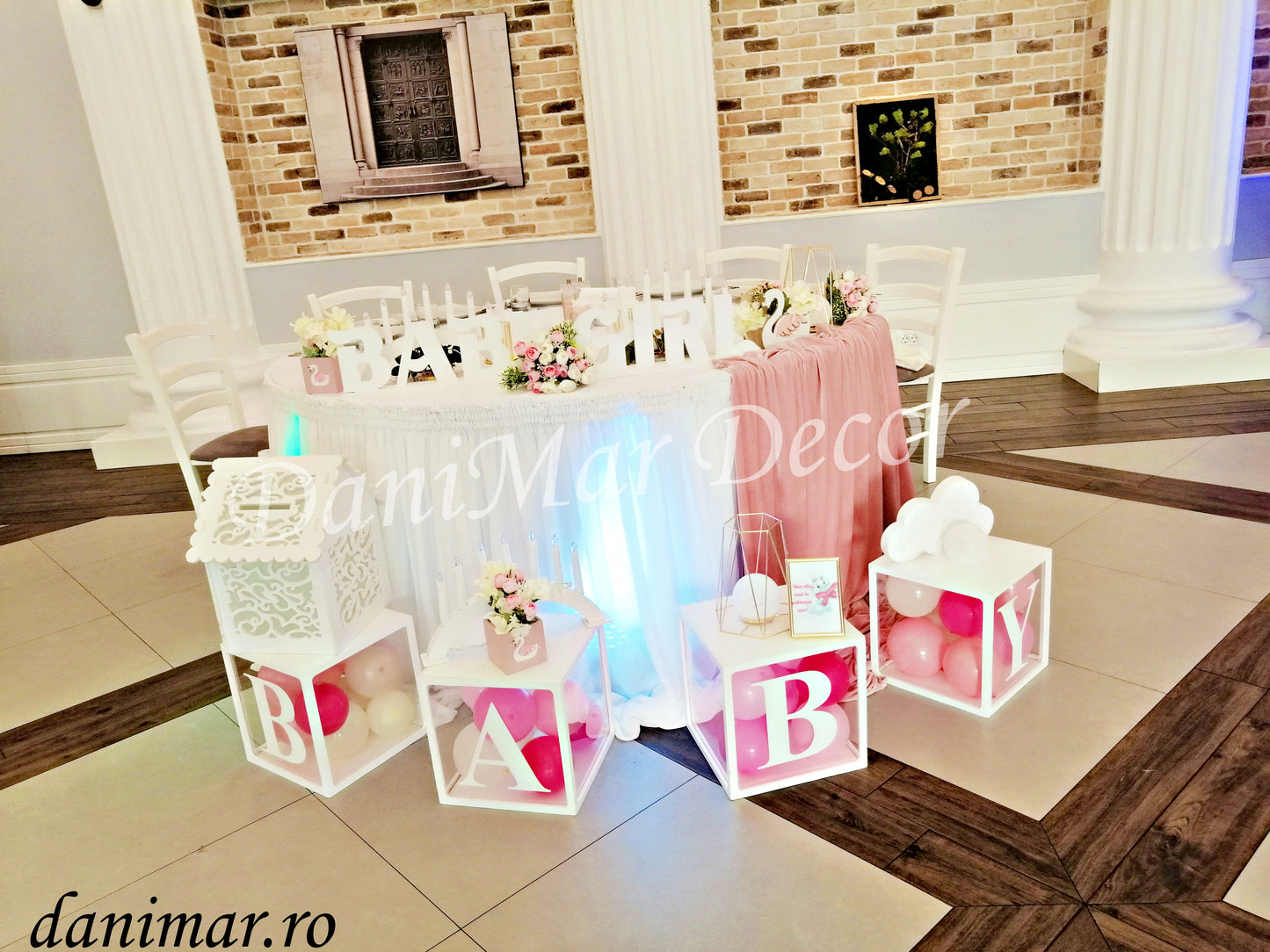 Decor botez fetite - Pisica Marie