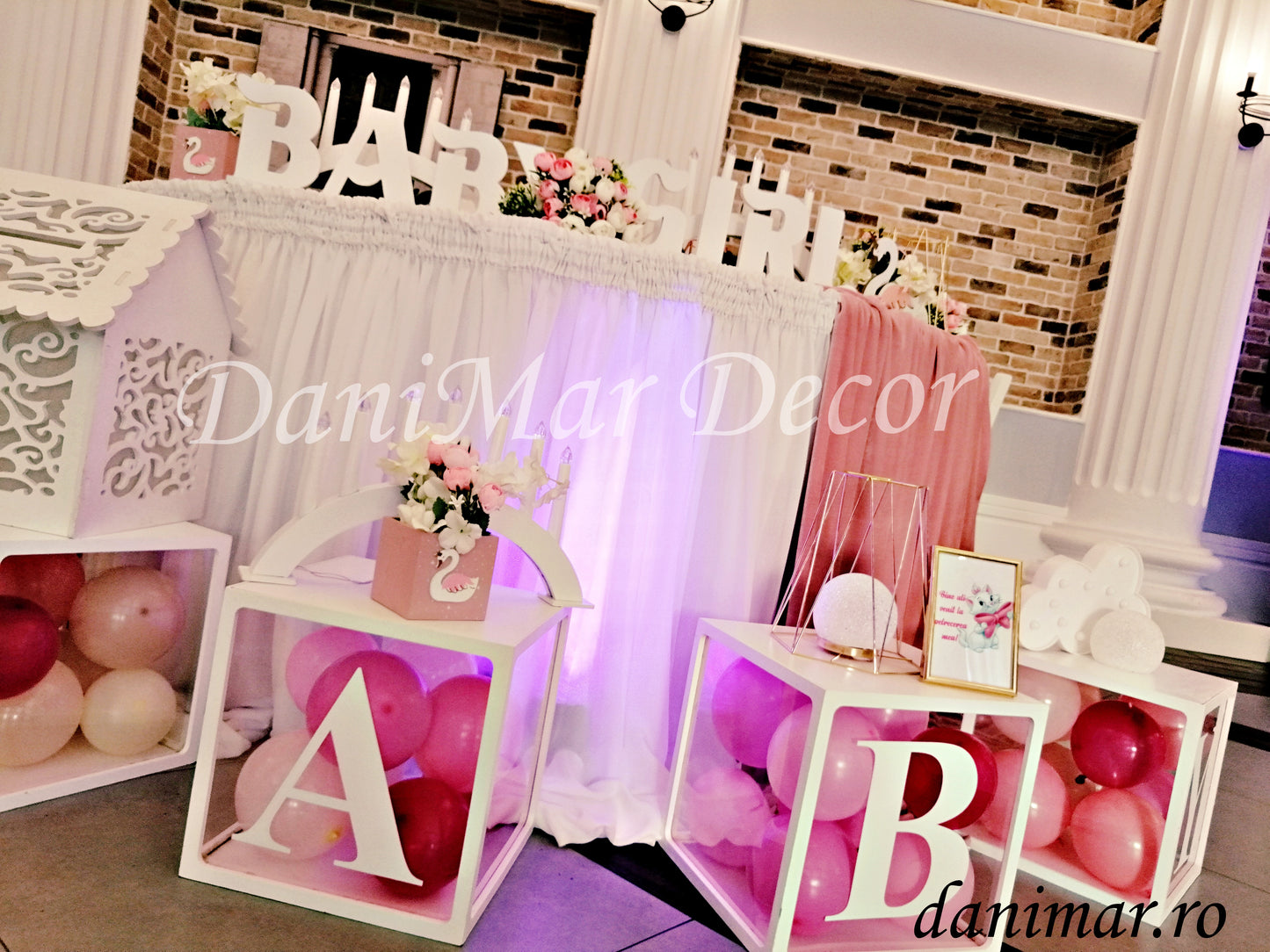 Decor botez fetite - Pisica Marie