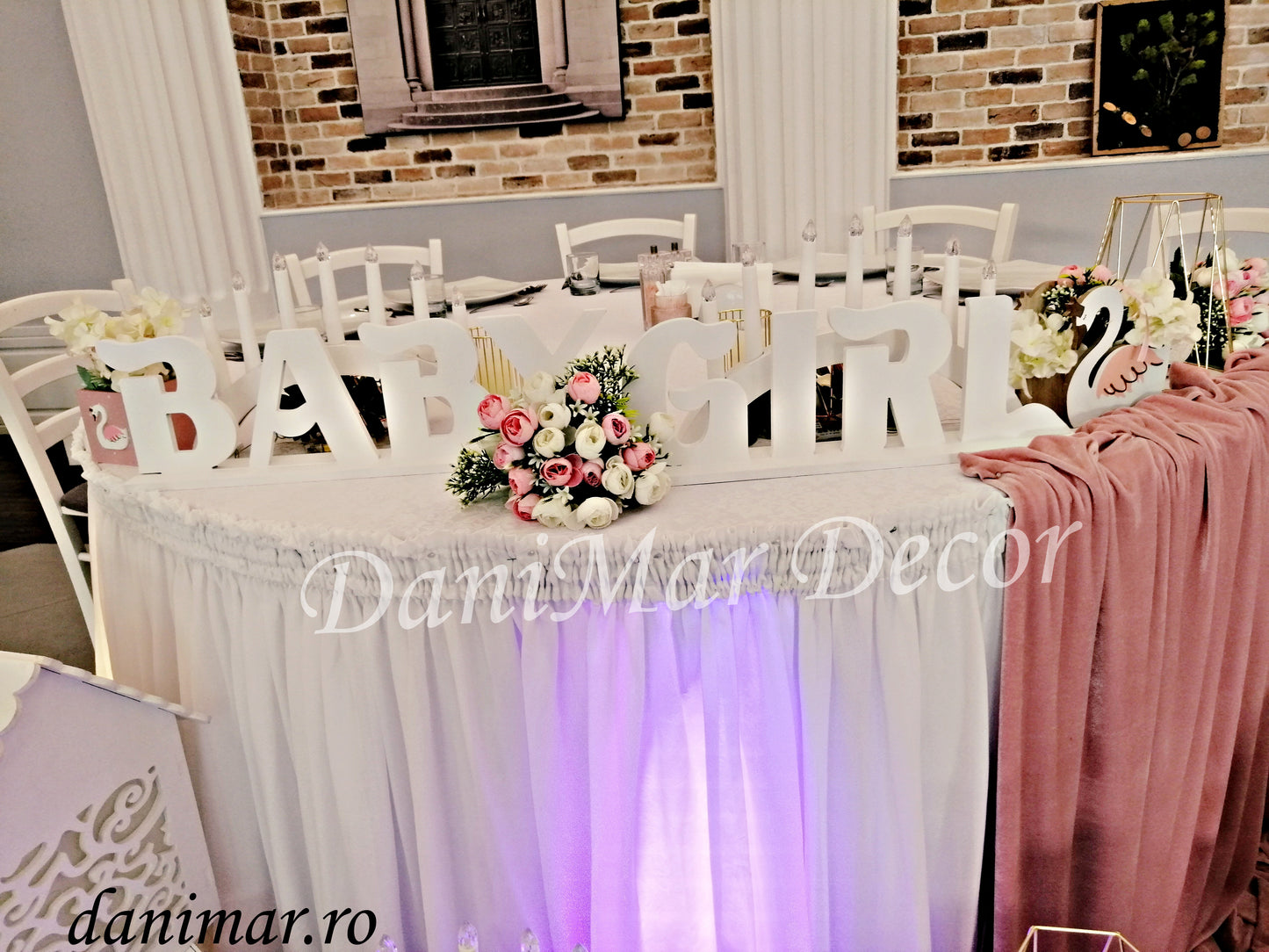 Decor botez fetite - Pisica Marie