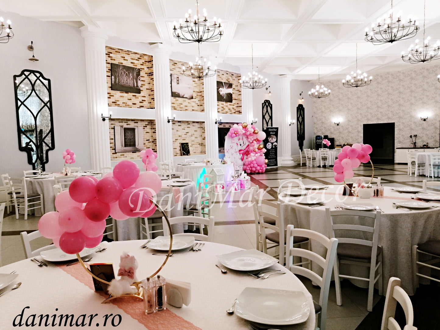 Decor botez fetite - Pisica Marie