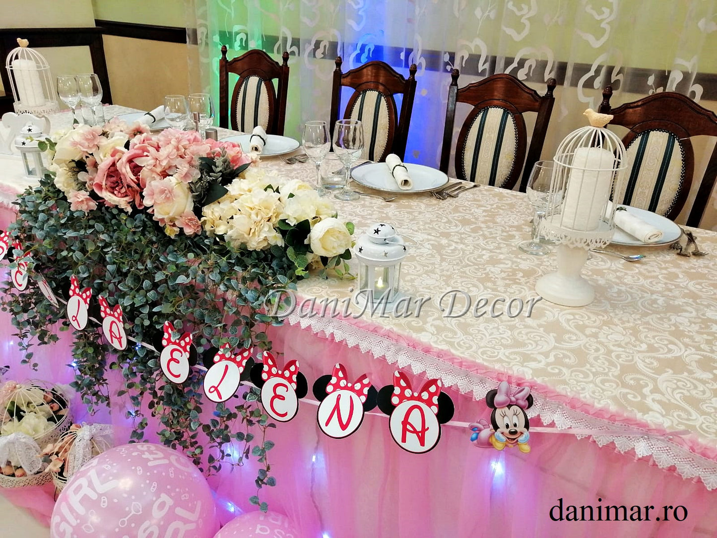 Decor botez fetita