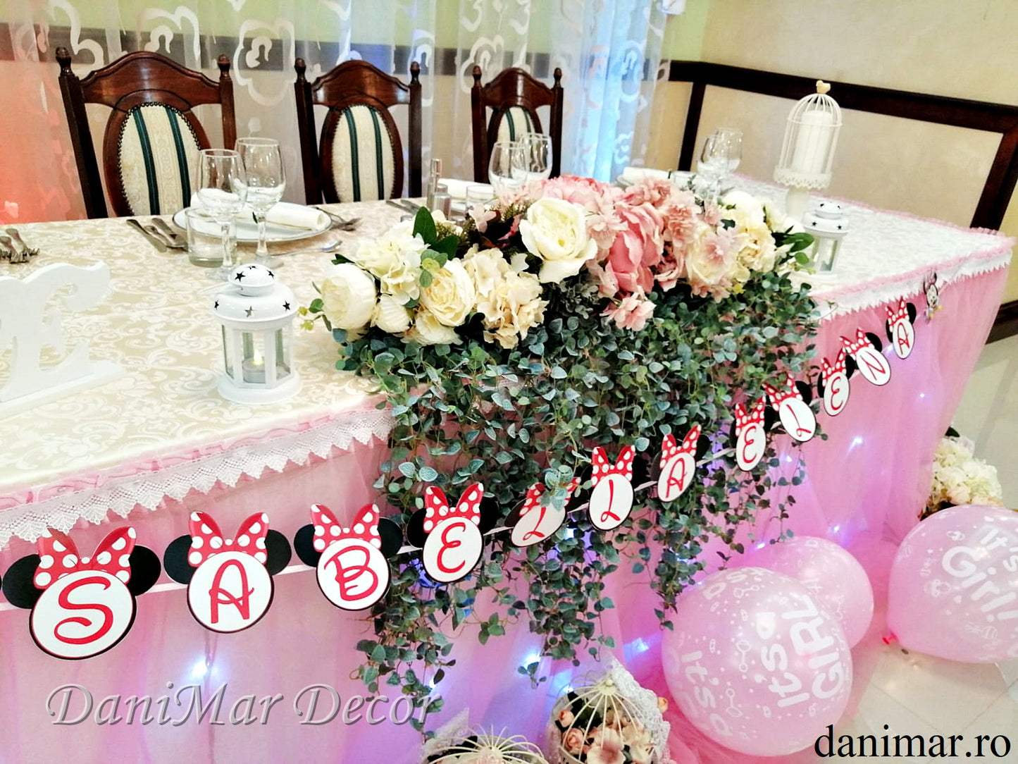 Decor botez fetita