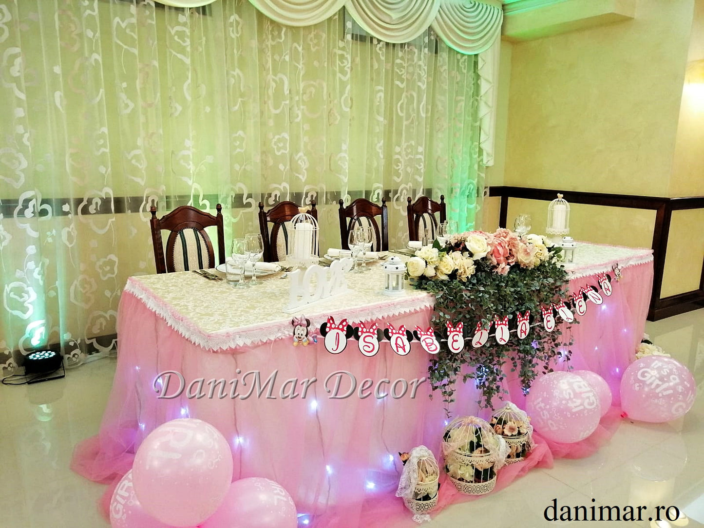 Decor botez fetita