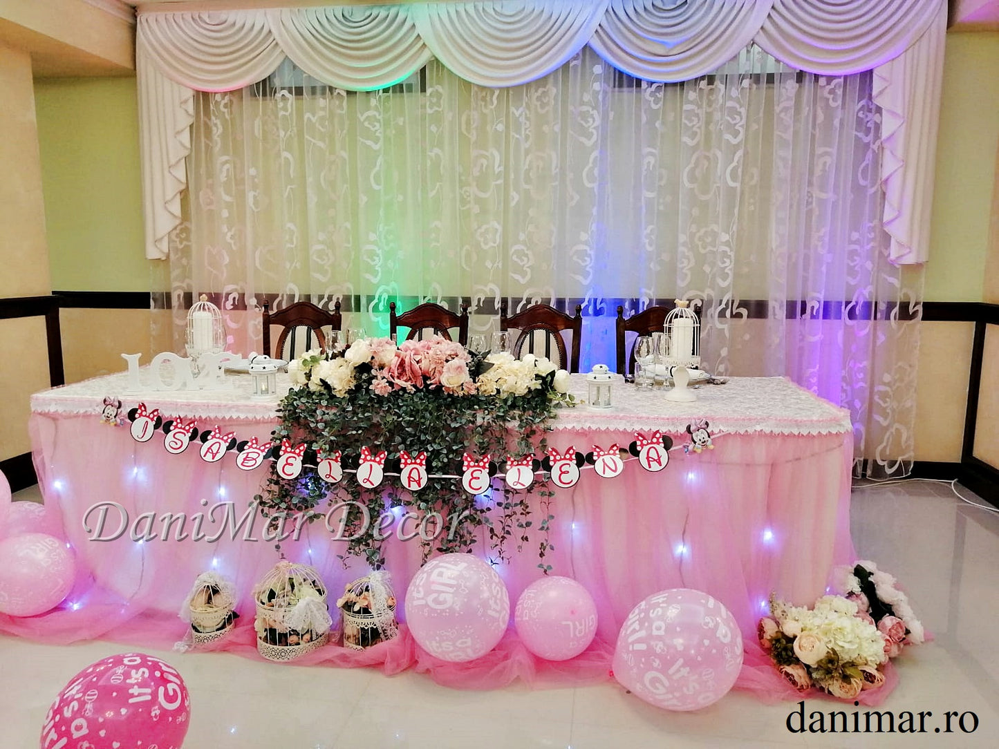 Decor botez fetita